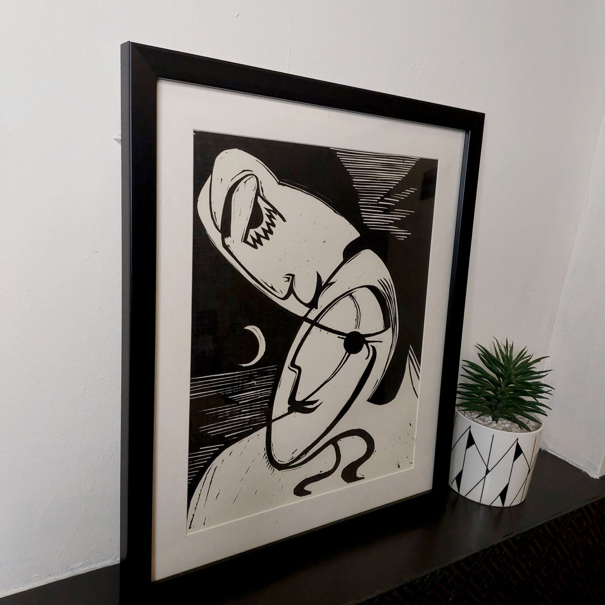 Lovers-Ernst Ludwig Kirchner - 13.5 x 11.5 inches