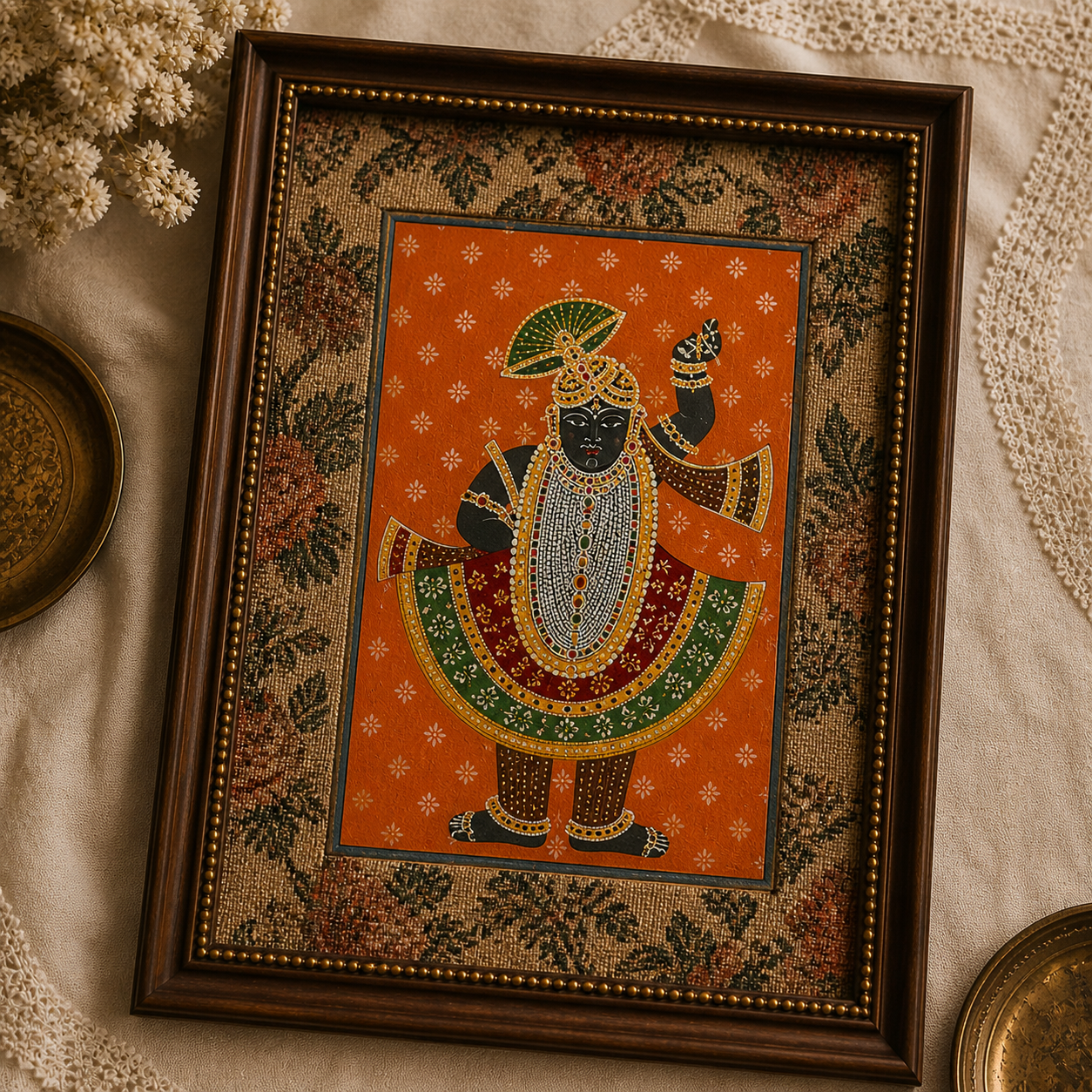 Handpainted Shrinathji - Unframed