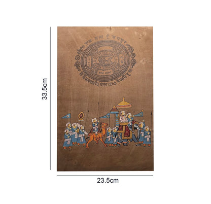 Royal Procession on Folio - Handpainted
