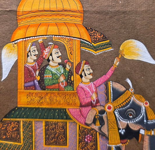 Raja's Palkhi on Folio - Hand-painted