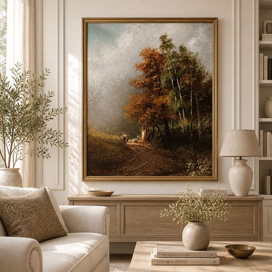Way-Side Shrine by Polish painter Rossowski