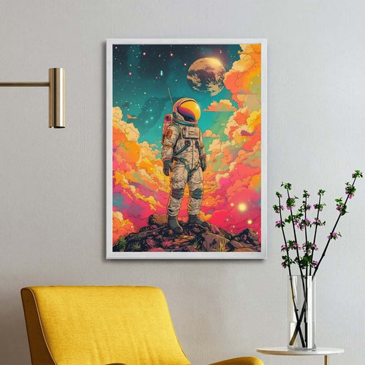 Pink space cloud