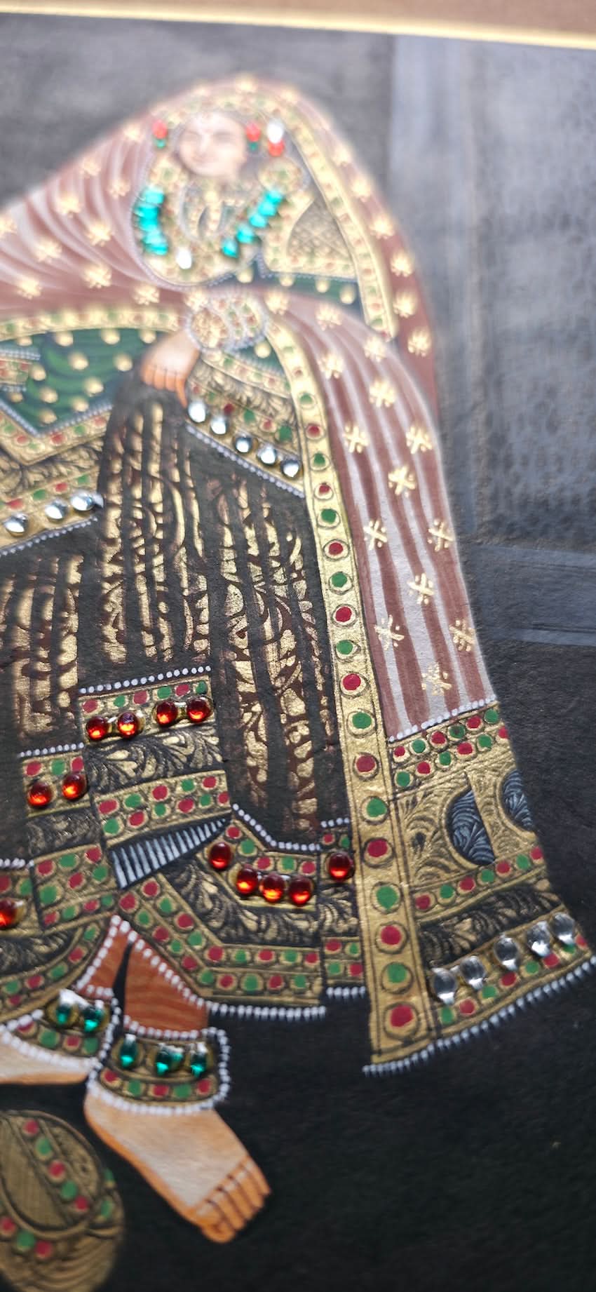 Embellished Raja and Rani - Folio Art - Set of 2
