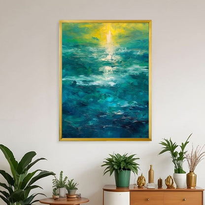 Sunset over the ocean