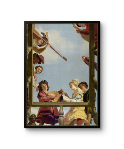 Musical Group on a Balcony