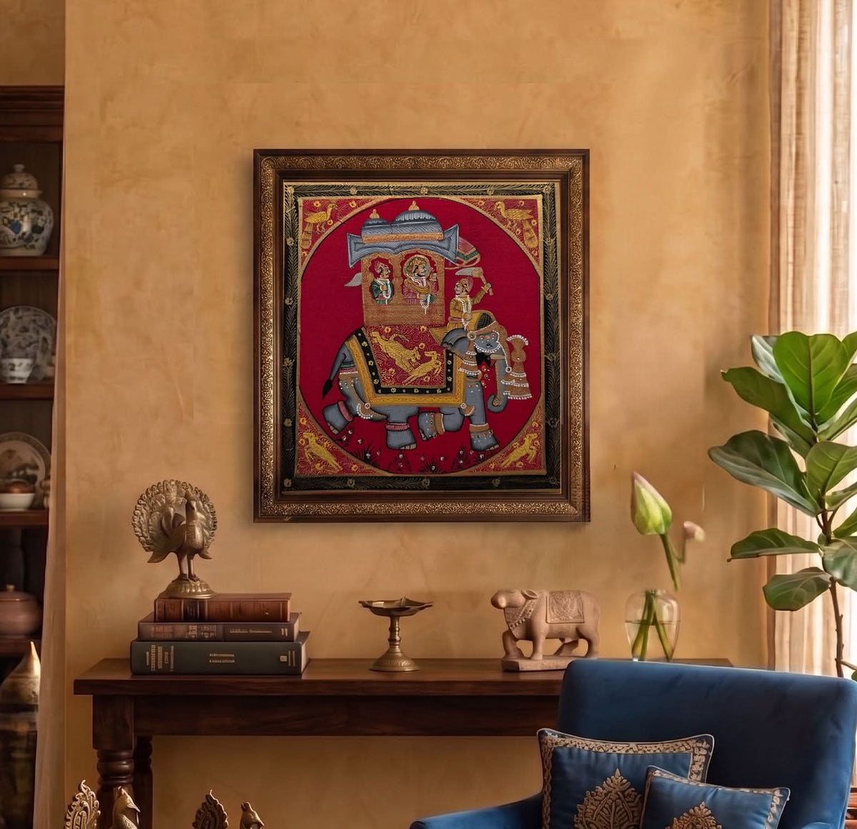 Maharaja on Elephant - Handpainted