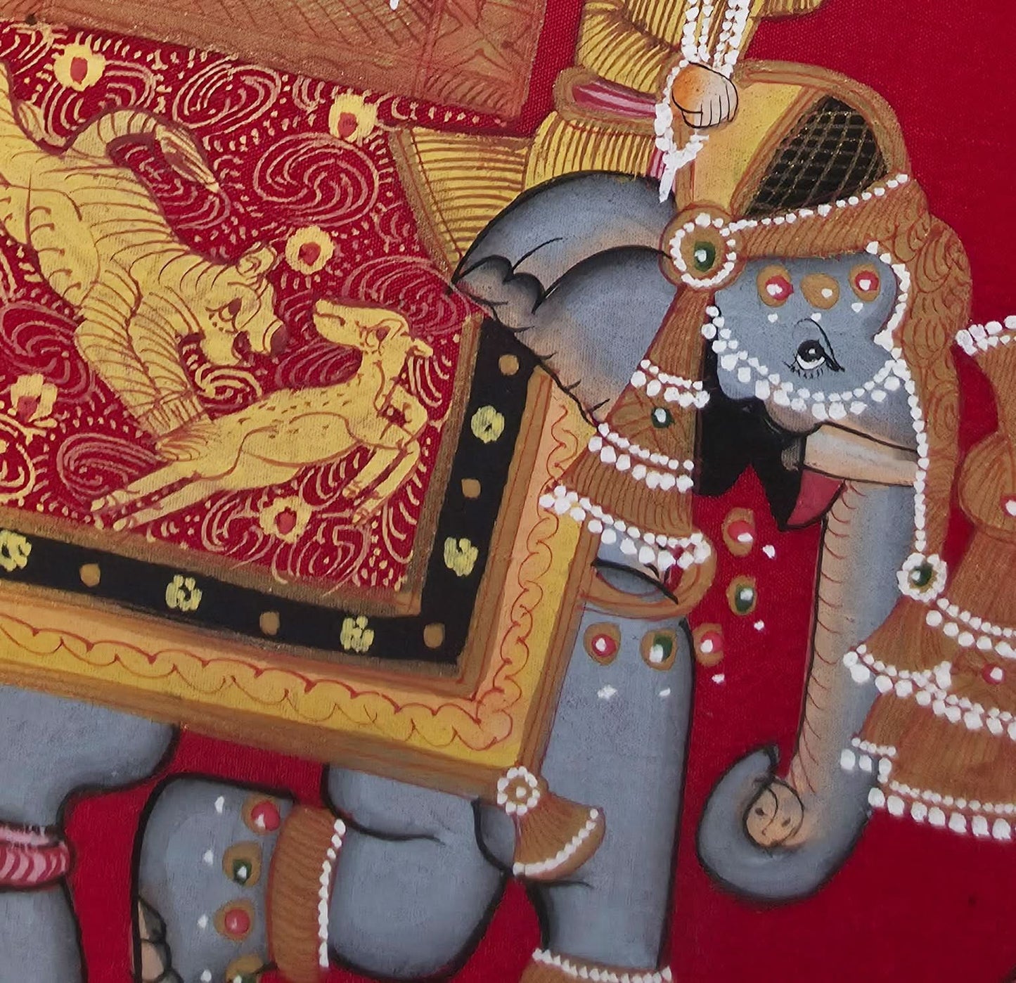 Maharaja on Elephant - Handpainted