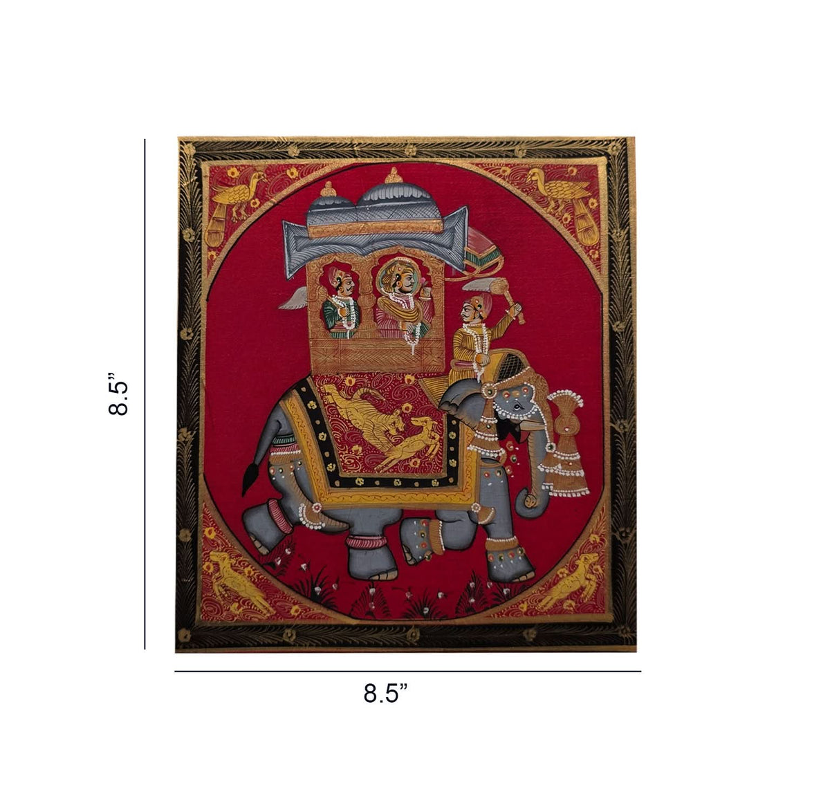 Maharaja on Elephant - Handpainted