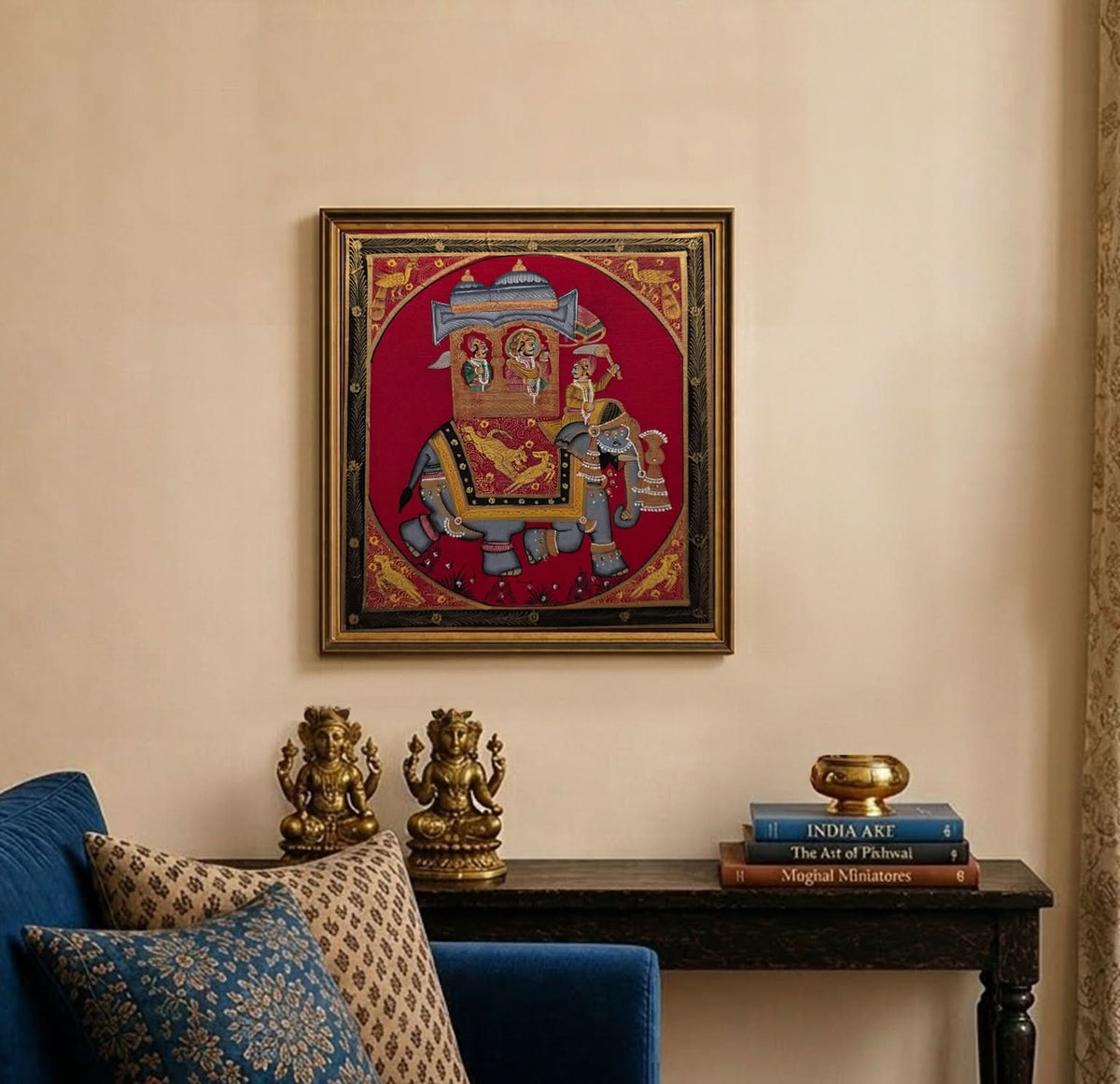 Maharaja on Elephant - Handpainted