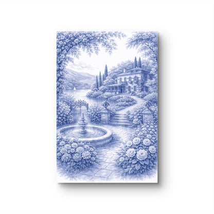 Royal Blue Landscapes -Set of 3