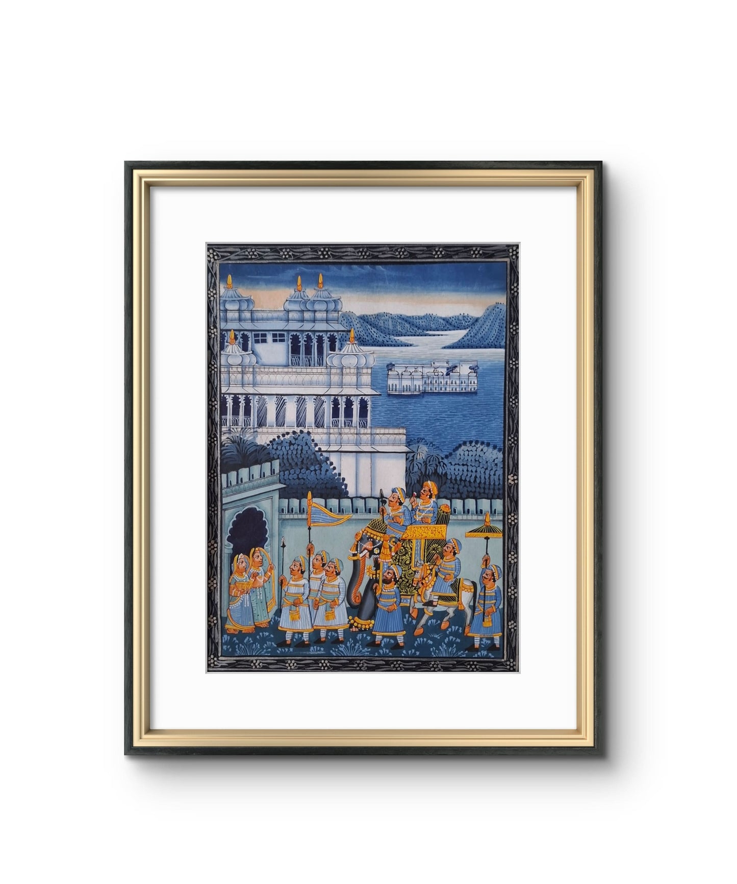 Handpainted Royal Palace and Procession