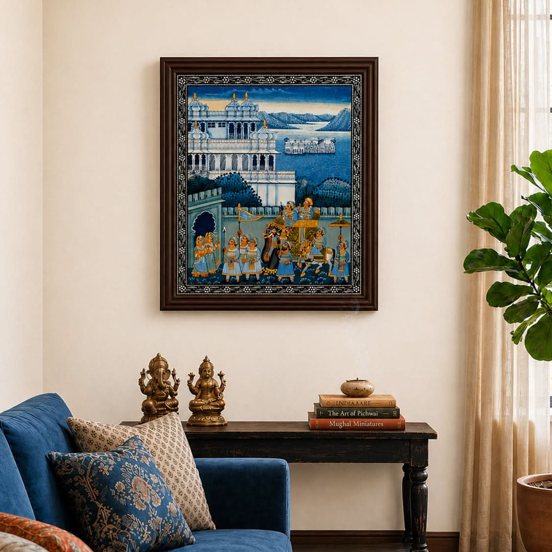 Handpainted Royal Palace and Procession