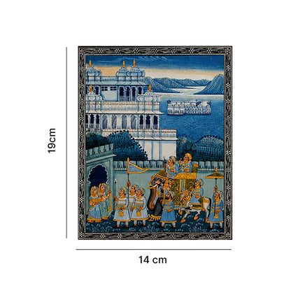 Handpainted Royal Palace and Procession