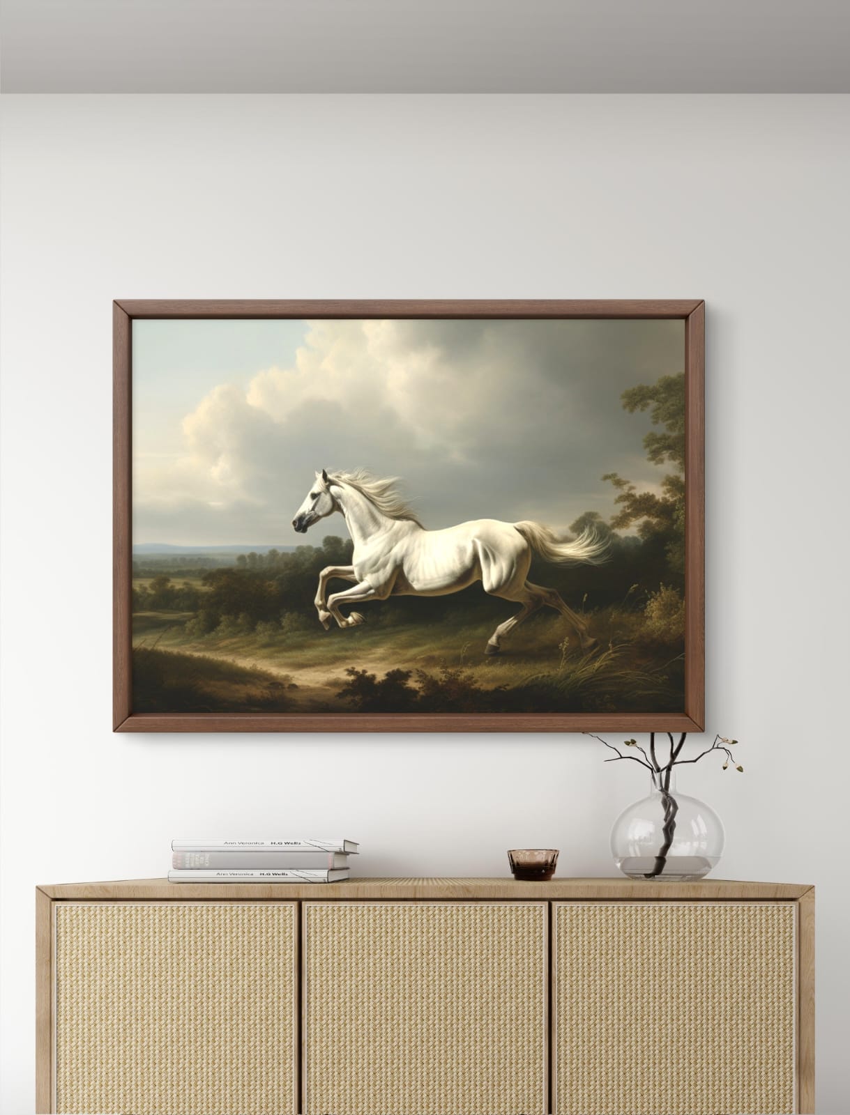 framed horse wall art for living room India