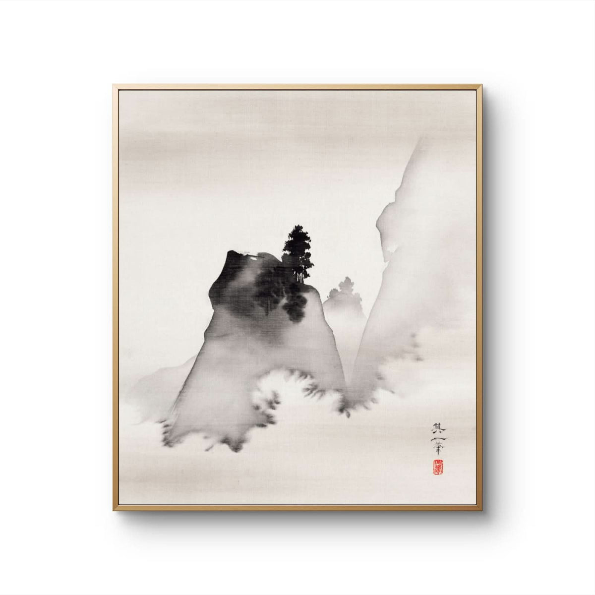 Mountains [center from the triptych Three Evening Scenes]
