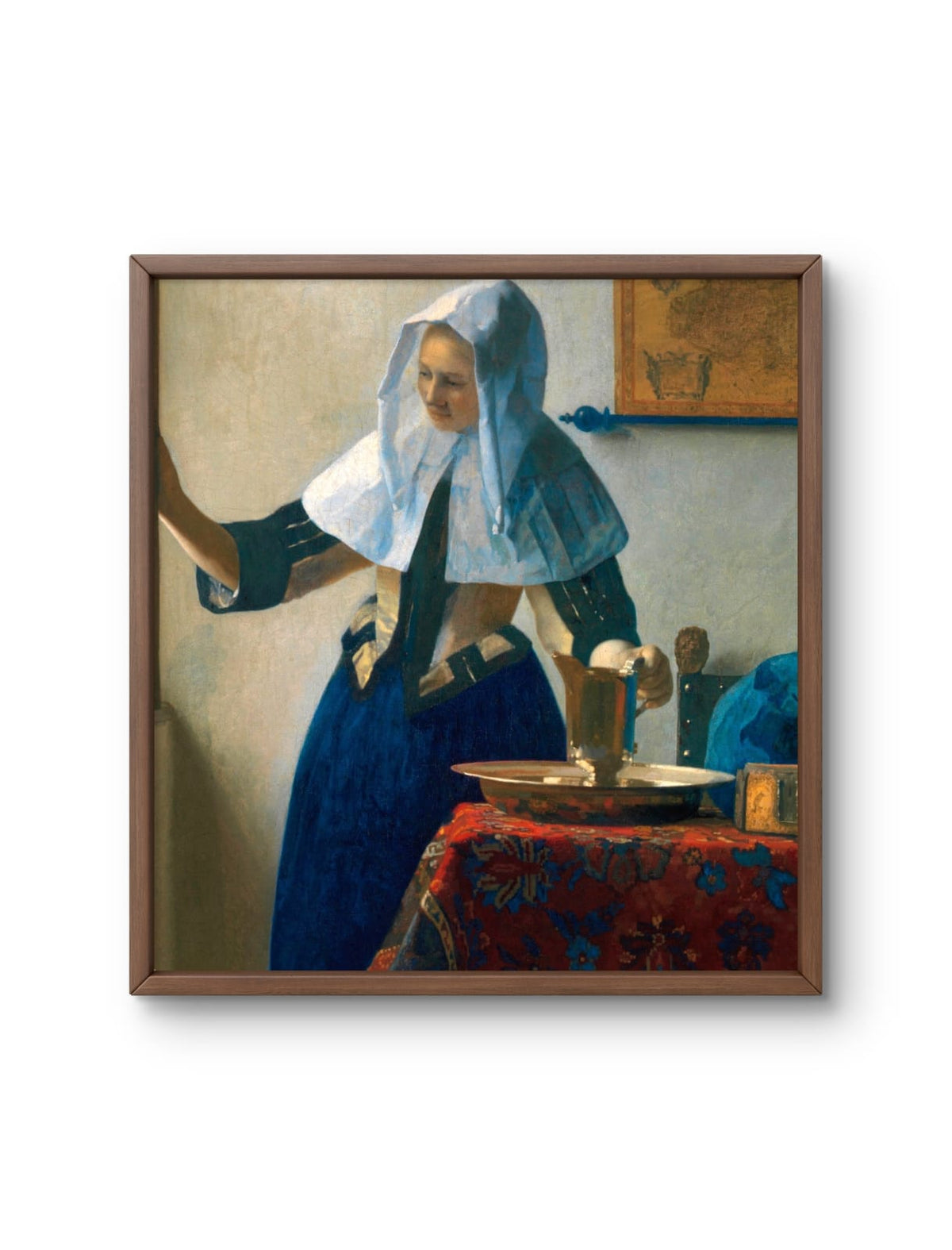 Young Woman with a Water Pitcher by Johannes Vermeer