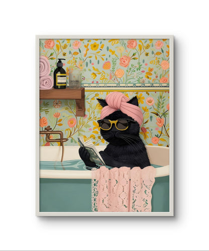 Kitty in the Tub