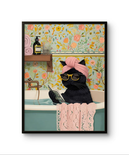 Kitty in the Tub