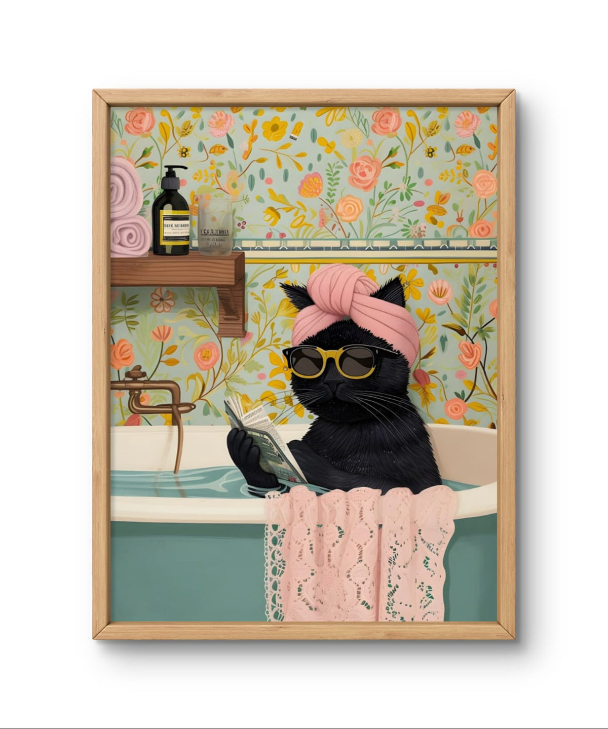 Kitty in the Tub