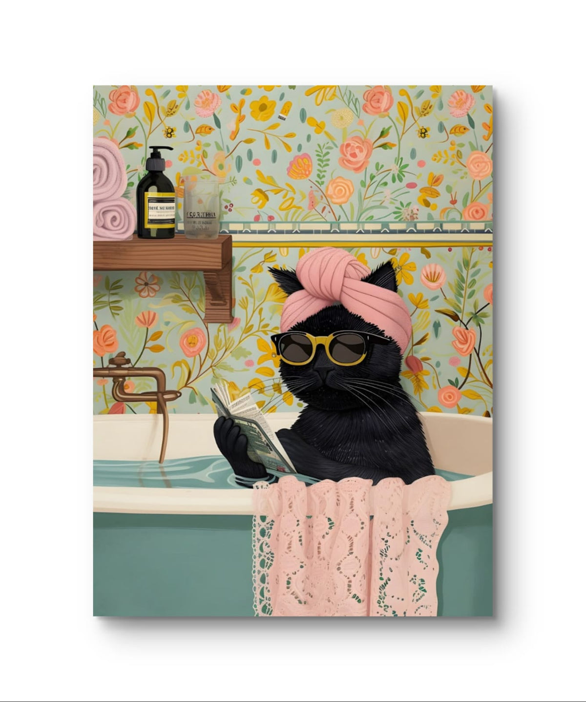 Kitty in the Tub