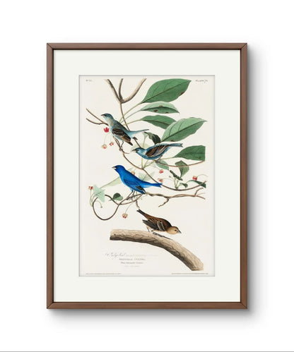 Indigo Bird – Premium Abstract Art Print