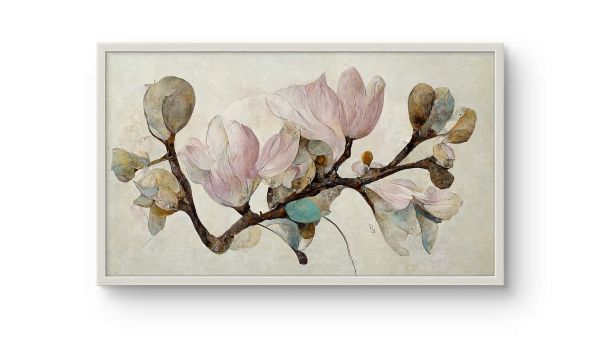 Magnolia Magique – Premium Abstract Art Print