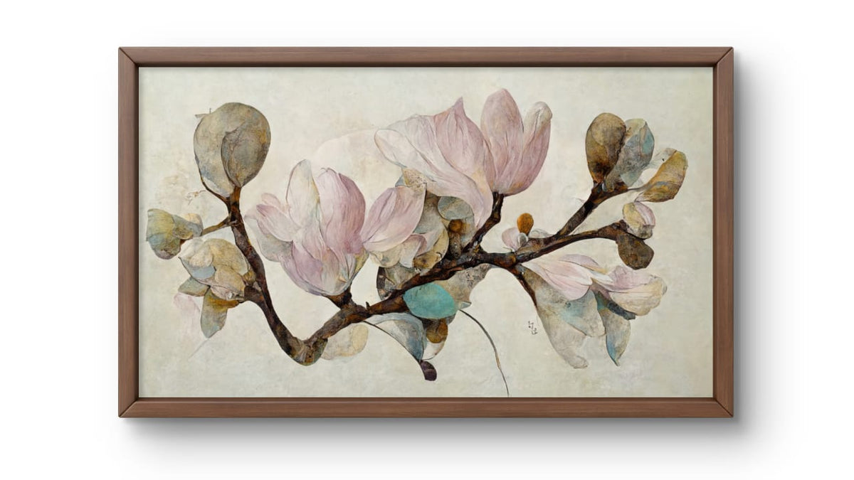 Magnolia Magique – Premium Abstract Art Print