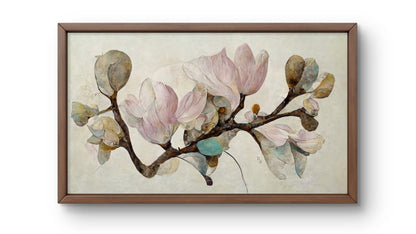 Magnolia Magique – Premium Abstract Art Print