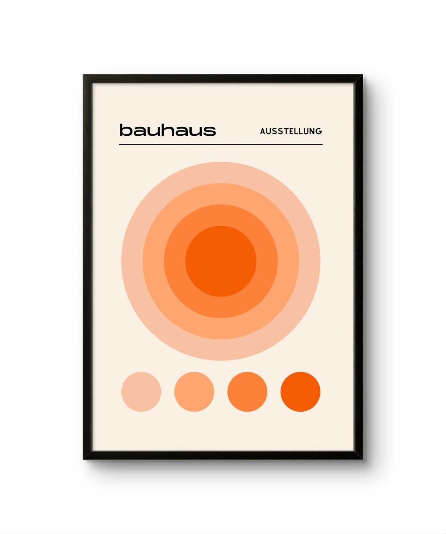 Bauhaus Orange – Premium Abstract Art Print