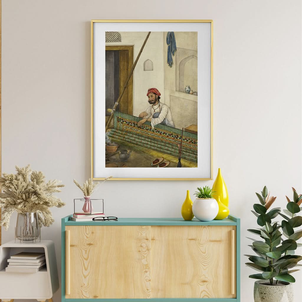 An Indian weaver