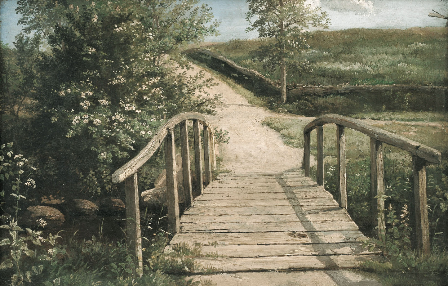 The bridge across the landscape