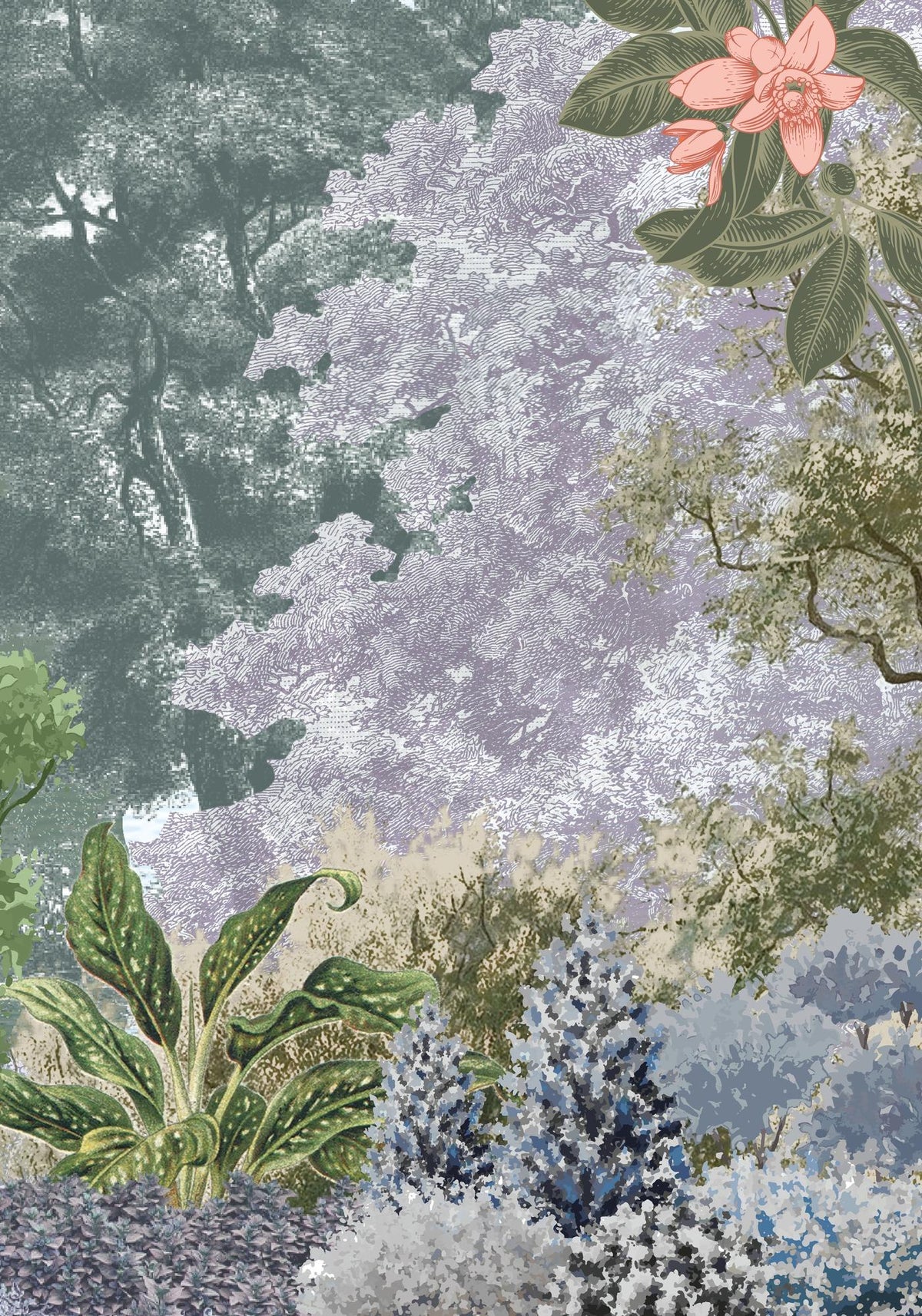 Wisteria Reverie – close-up of the artwork